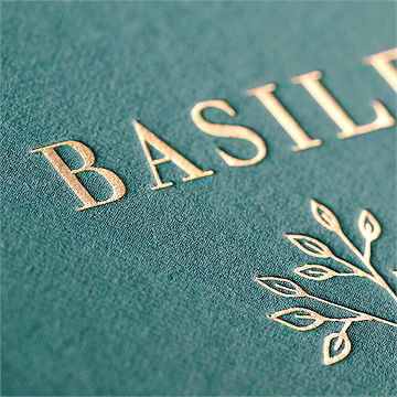 Faire-part naissance tendre pousse - Marquage à Chaud OR