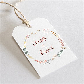 Etiquette mariage terre de feu
