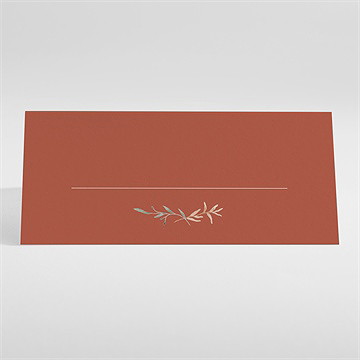 Marque-place mariage terre de feu - Dos du marque-place