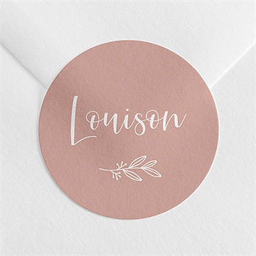 Sticker naissance portrait mignon