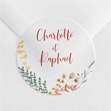 Sticker mariage terre de feu