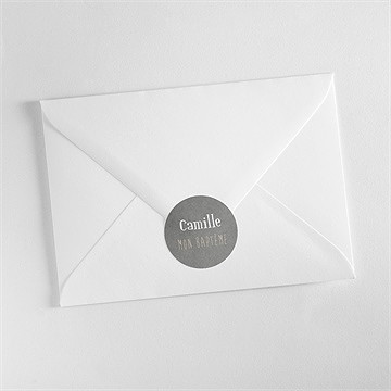 Sticker baptême en symboles - Mise en situation