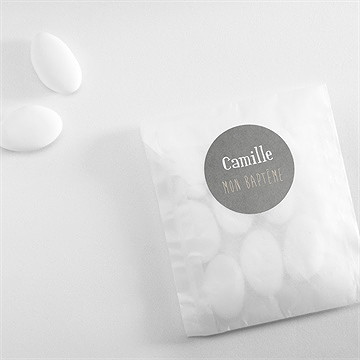 Sticker baptême en symboles - Mise en situation