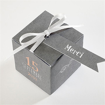 Boîte de dragées communion communion et symboles - Dessus de la boîte