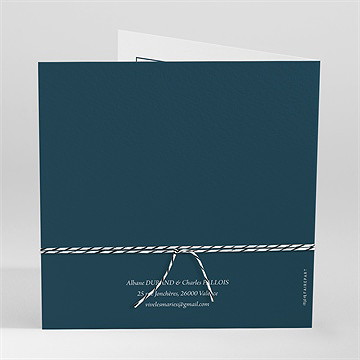 Faire-part mariage fleur des champs - Dos du faire-part