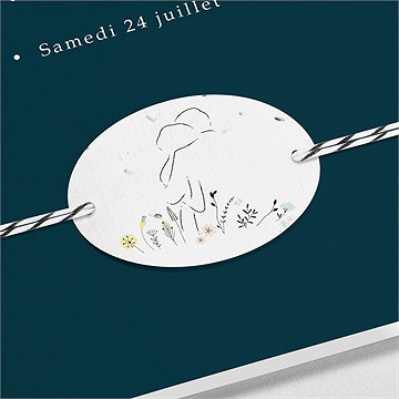 Faire-part mariage belle idylle - Détail du faire-part