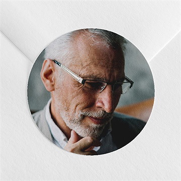 Stickers décès son beau portrait