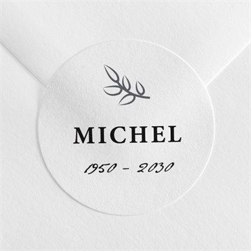 Stickers décès son roman portrait