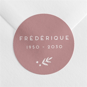 Stickers décès ses dates magnet