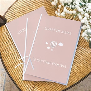 Livret de messe baptême tout en symboles