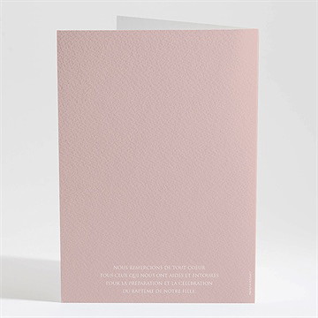 Livret de messe baptême tout en symboles - Dos du livret