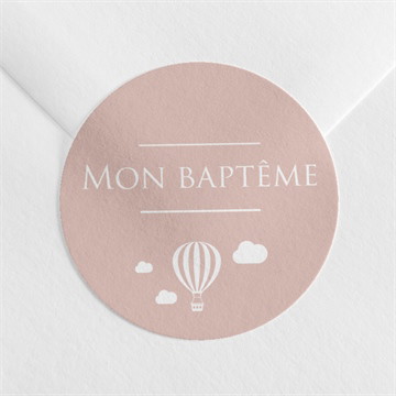 Sticker baptême tout en symboles