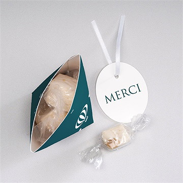 Boîte surprise communion jolis petits symboles - Intérieur de la boîte