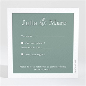 Carton réponse mariage let love grow