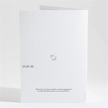 Livret de messe mariage let love grow - Dos du livret