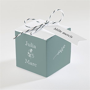Boîte de dragées mariage let love grow