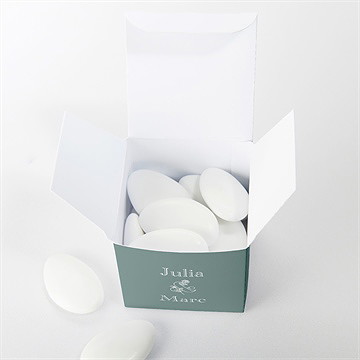 Boîte de dragées mariage let love grow - Intérieur de la boîte