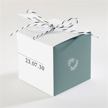 Boîte de dragées mariage let love grow - Dos de la boîte