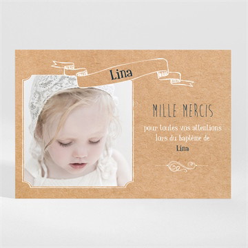 Remerciement baptême tout en pictos sticker