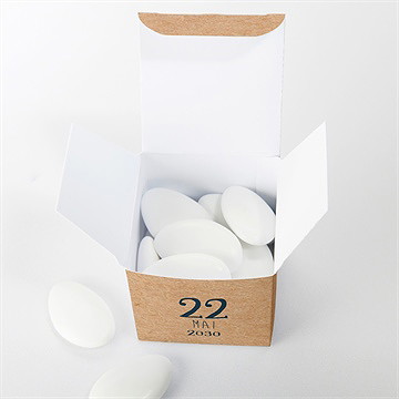 Boîte de dragées communion tout un symbole - Intérieur de la boîte