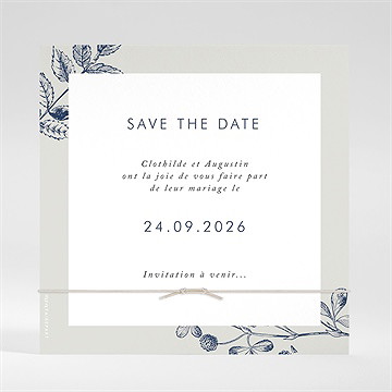 Save the Date mariage esperluette bracelet - Dos du save the date