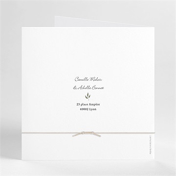 Faire-part mariage let's dream ! - Dos du faire-part