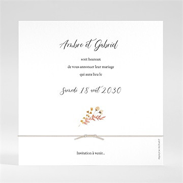 Save the Date mariage incandescent - Dos du save the date