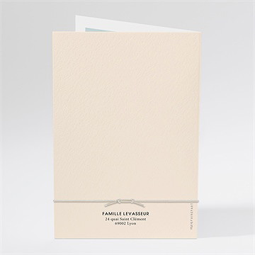 Faire-part mariage lovely bracelet - Dos de la carte