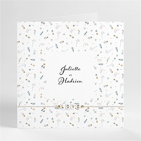 Faire-part mariage notre sweet love