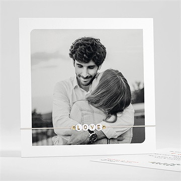 Faire-part mariage fusion