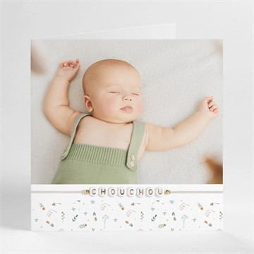 Faire-part naissance petit chouchou