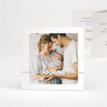 Faire-part naissance sweet family