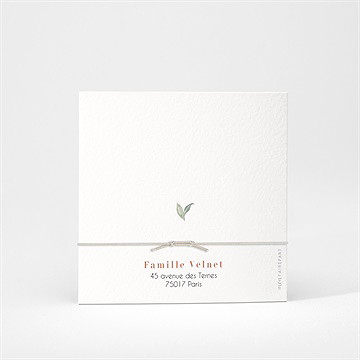 Faire-part naissance sweet family - Dos du faire-part