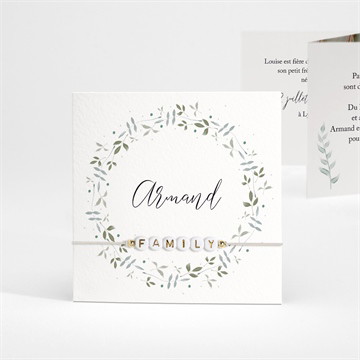 Faire-part naissance doux message