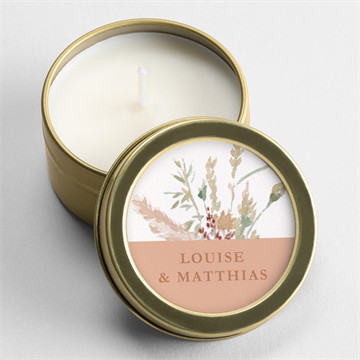 Bougie mariage douceur estivale