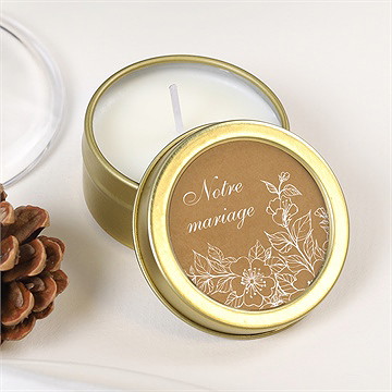 Bougie mariage belle découverte