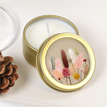 Bougie mariage notre bouquet champêtre