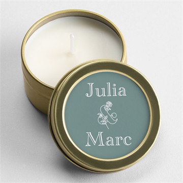 Bougie mariage let love grow