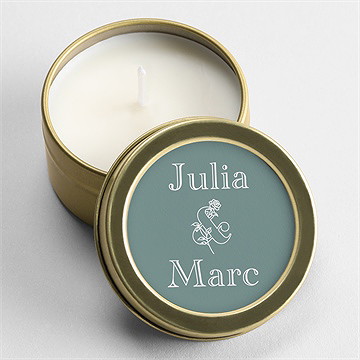 Bougie mariage let love grow