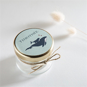 Sticker naissance mon petit baleineau - Mise en situation