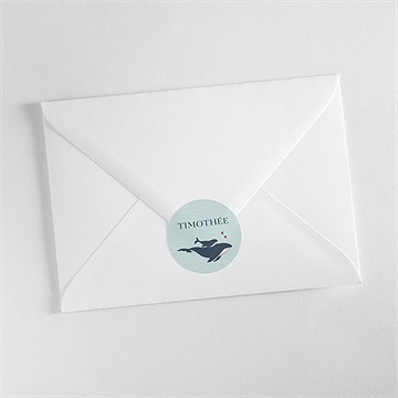 Sticker naissance mon petit baleineau - Mise en situation