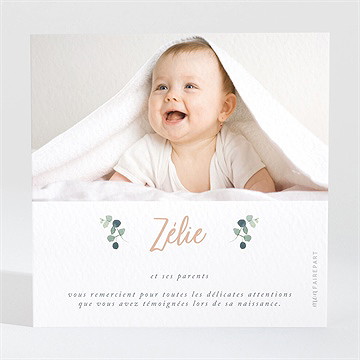 Remerciement naissance mon koala - Dos de la carte