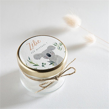 Sticker naissance koala en folie - Mise en situation