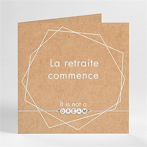 Carte invitation départ à la retraite cadeau de départ