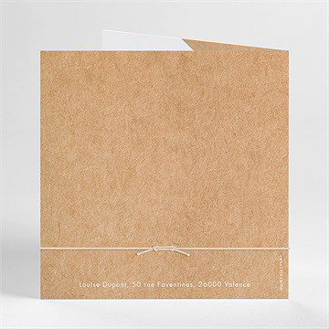 Carte invitation départ à la retraite cadeau de départ - Dos de l'invitation