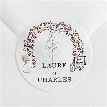 Sticker mariage belle intimité