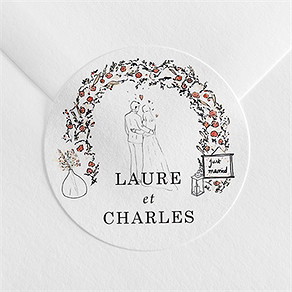 Sticker mariage belle intimité