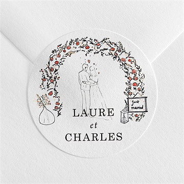 Sticker mariage belle intimité