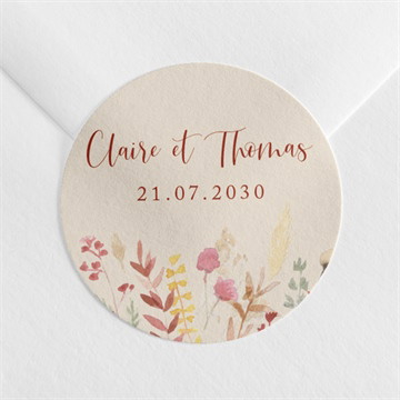 Sticker mariage élégance champêtre