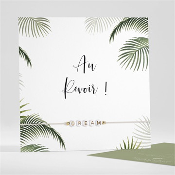 Carte invitation départ à la retraite bracelet souvenir